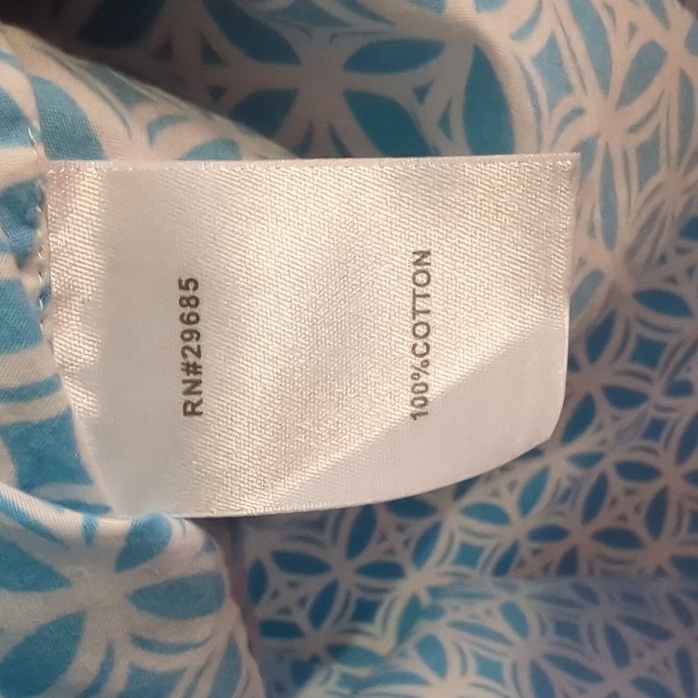Pendleton Blue And White Cotton Top - Picture 5 of 10